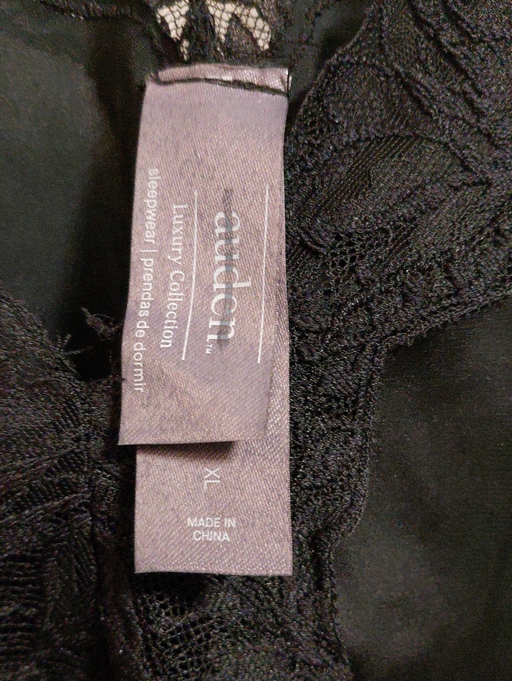 Black Lace Trim Satin Chemise - Women Intimates - Picture 3 of 5